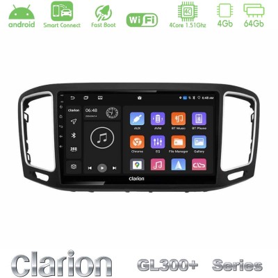 Clarion GL300+ Series 4Core Android ClarionOS 4+64GB VW Sharan 2010-2015 Navigation Multimedia Tablet 9"