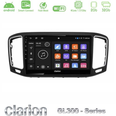 Clarion GL300 Series 4Core Android ClarionOS 2+32GB VW Sharan 2010-2015 Navigation Multimedia Tablet 9" Με Carplay & Android Aut