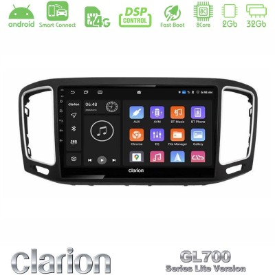 Clarion GL700 Lite Series 8Core Android ClarionOS 2+32GB VW Sharan 2010-2015 Navigation Multimedia Tablet 9" Με Carplay & Androi