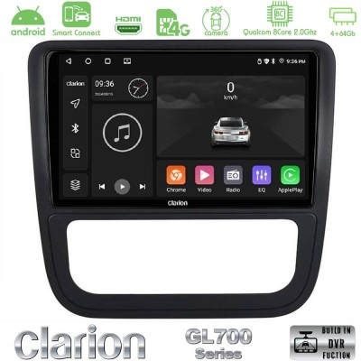 Clarion GL700 Series 8Core Android ClarionOS 4+64GB VW Scirocco 2008-2014 Navigation Multimedia Tablet 9" Με Carplay & Android A