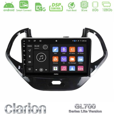 Clarion GL700 Lite Series 8Core Android ClarionOS 6+128GB Ford Ka 2016-2020 Navigation Multimedia Tablet 9" Με Carplay & Android