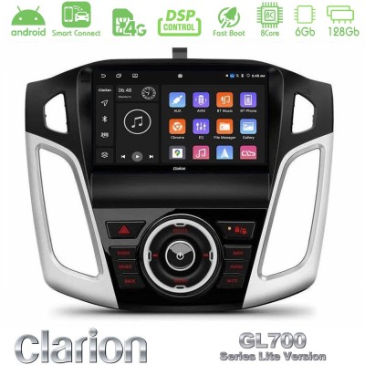 Clarion GL700 Lite Series 8Core Android ClarionOS 6+128GB Ford Focus 2012-2018 Navigation Multimedia Tablet 9" Με Carplay & Andr