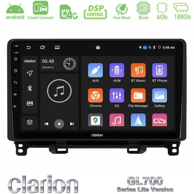 Clarion GL700 Lite Series 8Core Android ClarionOS 6+128GB Honda Jazz 2021-2025 Navigation Multimedia Tablet 9" Με Carplay & Andr