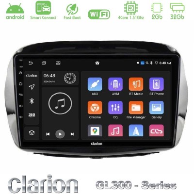Clarion GL300 Series 4Core Android ClarionOS 2+32GB Honda FR-V 2004-2009 Navigation Multimedia Tablet 10" Με Carplay & Android A