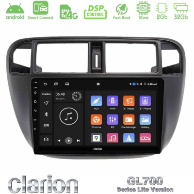Clarion GL700 Lite Series 8Core Android ClarionOS 2+32GB Honda Civic 1995-2001 Navigation Multimedia Tablet 9" Με Carplay & Andr
