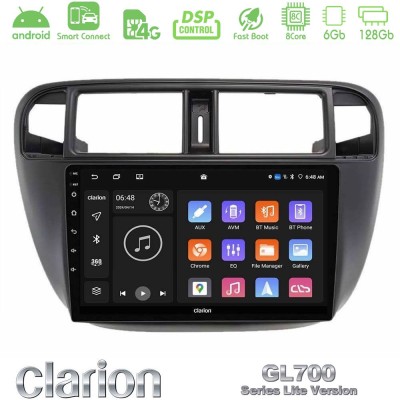 Clarion GL700 Lite Series 8Core Android ClarionOS 6+128GB Honda Civic 1995-2001 Navigation Multimedia Tablet 9" Με Carplay & And