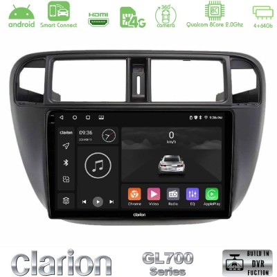 Clarion GL700 Series 8Core Android ClarionOS 4+64GB Honda Civic 1995-2001 Navigation Multimedia Tablet 9" Με Carplay & Android A