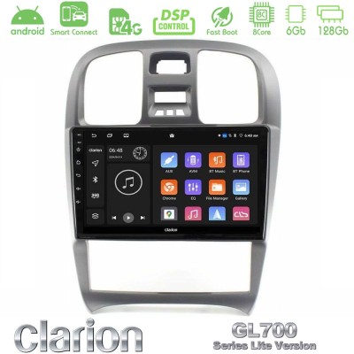 Clarion GL700 Lite Series 8Core Android ClarionOS 6+128GB Hyundai Sonata 2001-2005 Navigation Multimedia Tablet 9" Με Carplay & 