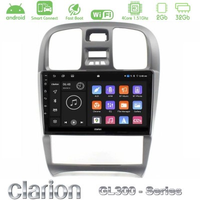 Clarion GL300 Series 4Core Android ClarionOS 2+32GB Hyundai Sonata 2001-2005 Navigation Multimedia Tablet 9" Με Carplay & Androi