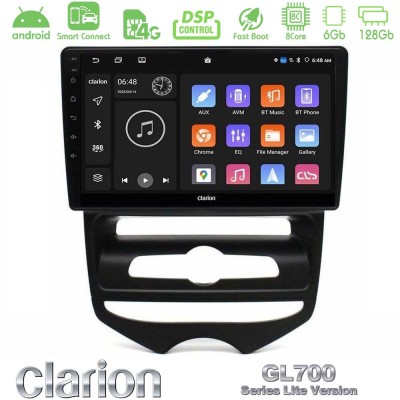 Clarion GL700 Lite Series 8Core Android ClarionOS 6+128GB Hyundai ix20 2010-2020 (MANUAL A/C) Navigation Multimedia Tablet 10" Μ