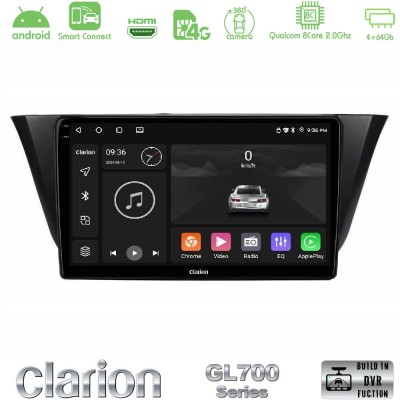 Clarion GL700 Series 8Core Android ClarionOS 4+64GB Iveco Daily 2014-2025 Navigation Multimedia Tablet 9" Με Carplay & Android A
