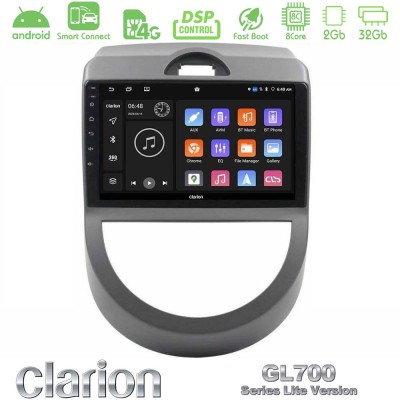 Clarion GL700 Lite Series 8Core Android ClarionOS 2+32GB Kia Soul 2009-2011 Navigation Multimedia Tablet 9" Με Carplay & Android