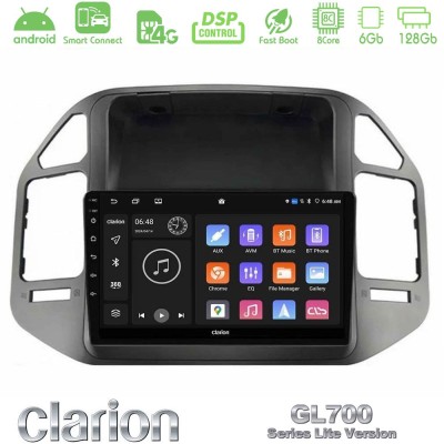 Clarion GL700 Lite Series 8Core Android ClarionOS 6+128GB Mitsubishi Pajero 2002-2006 Navigation Multimedia Tablet 9" Με Carplay