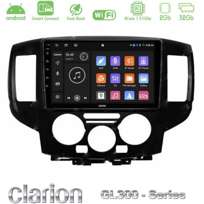 Clarion GL300 Series 4Core Android ClarionOS 2+32GB Nissan NV200 2009 – 2019 Navigation Multimedia Tablet 9" Με Carplay & Androi