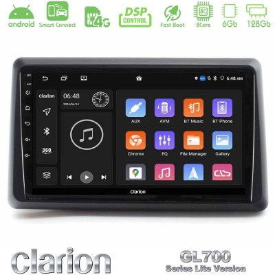 Clarion GL700 Lite Series 8Core Android ClarionOS 6+128GB Renault Express 2020-2025 Navigation Multimedia Tablet 9" Με Carplay &
