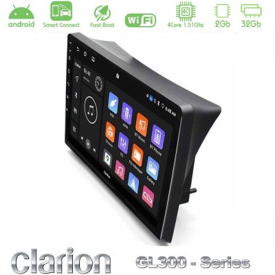 Clarion GL300 Series 4Core Android ClarionOS 2+32GB Opel Vivaro/Renault Trafic/Nissan Primastar Navigation Multimedia Tablet 10"