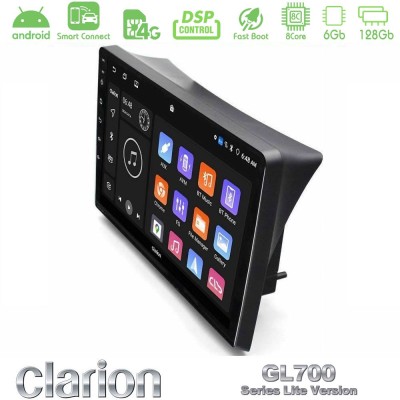 Clarion GL700 Lite Series 8Core Android ClarionOS 6+128GB Opel Vivaro/Renault Trafic/Nissan Primastar Navigation Multimedia Tabl