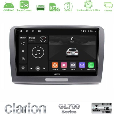 Clarion GL700 Series 8Core Android ClarionOS 4+64GB Skoda Superb 2008-2015 Navigation Multimedia Tablet 9" Με Carplay & Android 