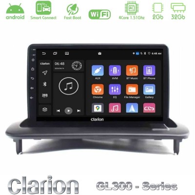 Clarion GL300 Series 4Core Android ClarionOS 2+32GB Volvo S40/C30/C70 Navigation Multimedia Tablet 9" Με Carplay & Android Auto