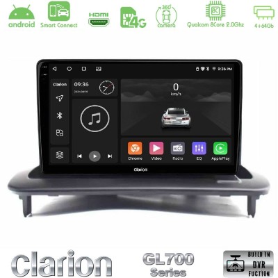 Clarion GL700 Series 8Core Android ClarionOS 4+64GB Volvo S40/C30/C70 Navigation Multimedia Tablet 9" Με Carplay & Android Auto