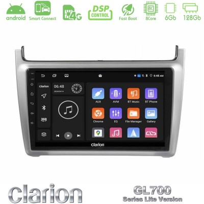 Clarion GL700 Lite Series 8Core Android ClarionOS 6+128GB Vw Polo 2014-2017 Navigation Multimedia Tablet 9" Με Carplay & Android