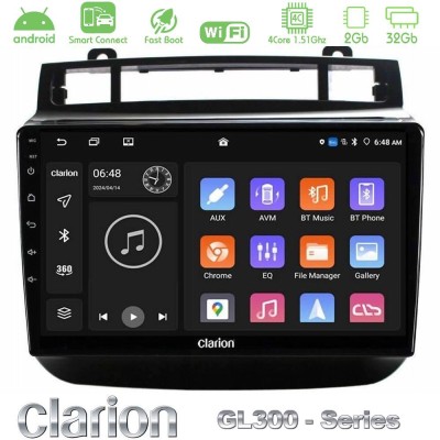 Clarion GL300 Series 4Core Android ClarionOS 2+32GB VW Touareg 2011-2018 Navigation Multimedia Tablet 9" Με Carplay & Android Au