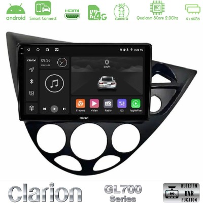 Clarion GL700 Series 8Core Android ClarionOS 4+64GB Ford Focus 1999-2004 (RHD) Navigation Multimedia Tablet 9" Με Carplay & Andr