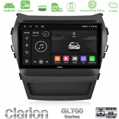 Clarion GL700 Series 8Core Android ClarionOS 4+64GB Hyundai iX45 2012-2017 Navigation Multimedia Tablet 9" Με Carplay & Android 