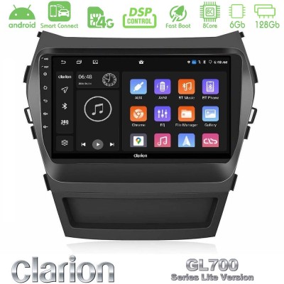 Clarion GL700 Lite Series 8Core Android ClarionOS 6+128GB Hyundai iX45 2012-2017 Navigation Multimedia Tablet 9" Με Carplay & An