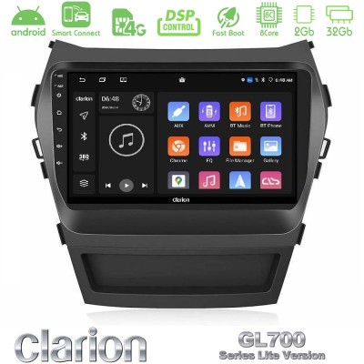 Clarion GL700 Lite Series 8Core Android ClarionOS 2+32GB Hyundai iX45 2012-2017 Navigation Multimedia Tablet 9" Με Carplay & And