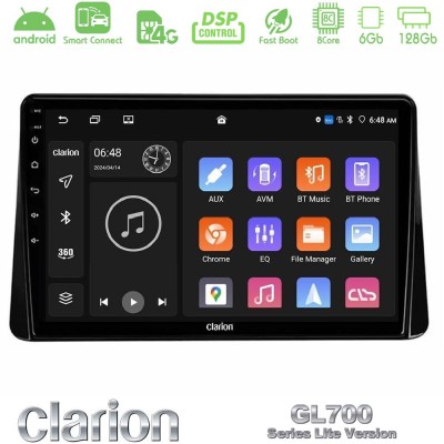 Clarion GL700 Lite Series 8Core Android ClarionOS 6+128GB Mitsubishi Eclipse Cross 2018-2023 Navigation Multimedia Tablet 9" Με 