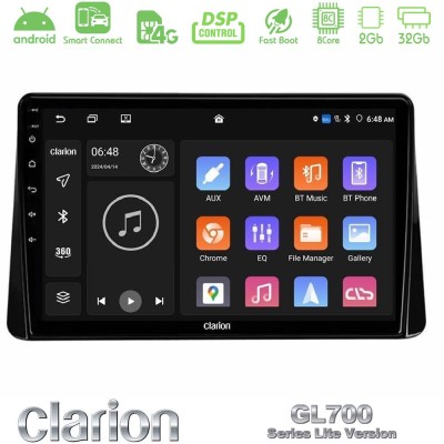 Clarion GL700 Lite Series 8Core Android ClarionOS 2+32GB Mitsubishi Eclipse Cross 2018-2023 Navigation Multimedia Tablet 9" Με C