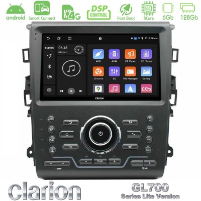 Clarion GL700 Lite Series 8Core Android ClarionOS 6+128GB Ford Mondeo 2014-2021 Navigation Multimedia Tablet 9" Με Carplay & And