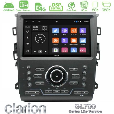 Clarion GL700 Lite Series 8Core Android ClarionOS 2+32GB Ford Mondeo 2014-2021 Navigation Multimedia Tablet 9" Με Carplay & Andr