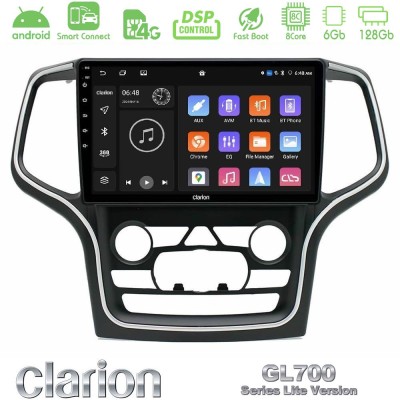 Clarion GL700 Lite Series 8Core Android ClarionOS 6+128GB Jeep Grand Cherokee 2014-2020 Navigation Multimedia Tablet 10" Με Carp