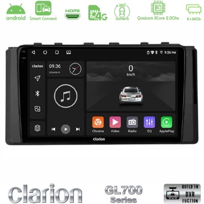 Clarion GL700 Series 8Core Android ClarionOS 4+64GB Subaru BRZ / Toyota GR86 2022- Navigation Multimedia Tablet 9" Με Carplay & 