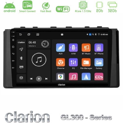 Clarion GL300 Series 4Core Android ClarionOS 2+32GB Subaru BRZ / Toyota GR86 2022- Navigation Multimedia Tablet 9" Με Carplay & 