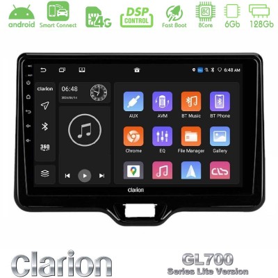 Clarion GL700 Lite Series 8Core Android ClarionOS 6+128GB Toyota Yaris Cross RHD 2020- (Low Version) Navigation Multimedia Table
