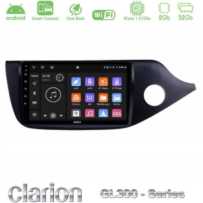 Clarion GL300 Series 4Core Android ClarionOS 2+32GB Kia Cee’d/ProCeed 2013-2017 RHD Navigation Multimedia Tablet 9" Με Carplay &