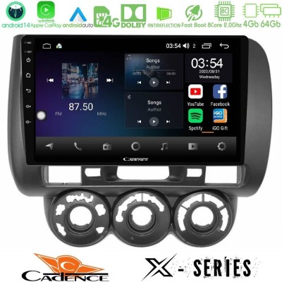 Bizzar G+ Series Honda Jazz (Fit) 2002-2008 (RHD) Manual A/C 8core Android14 6+128GB Navigation Multimedia Tablet 9"
