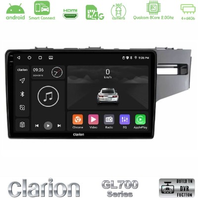 Clarion GL700 Series 8Core Android ClarionOS 4+64GB Honda Jazz 2013-2020 RHD Navigation Multimedia Tablet 9" Με Carplay & Androi