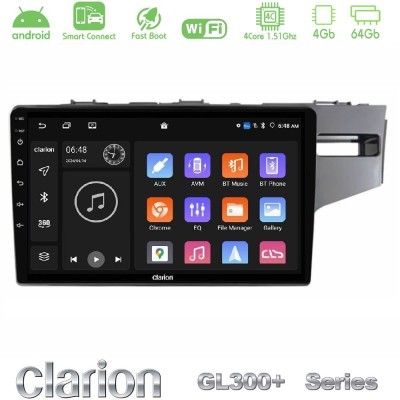 Clarion GL300+ Series 4Core Android ClarionOS 4+64GB Honda Jazz 2013-2020 RHD Navigation Multimedia Tablet 9"