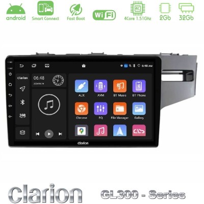 Clarion GL300 Series 4Core Android ClarionOS 2+32GB Honda Jazz 2013-2020 RHD Navigation Multimedia Tablet 9" Με Carplay & Androi