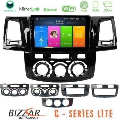 Bizzar G+ Series Toyota Hilux 2007-2016 8core Android14 6+128GB Navigation Multimedia Tablet 9"