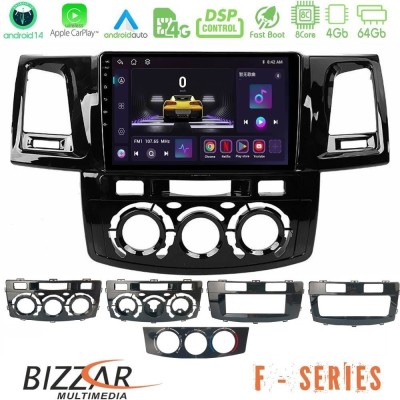 Bizzar G+ Series Toyota Hilux 2007-2016 8core Android14 6+128GB Navigation Multimedia Tablet 9"