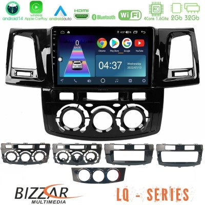 Bizzar G+ Series Toyota Hilux 2007-2016 8core Android14 6+128GB Navigation Multimedia Tablet 9"