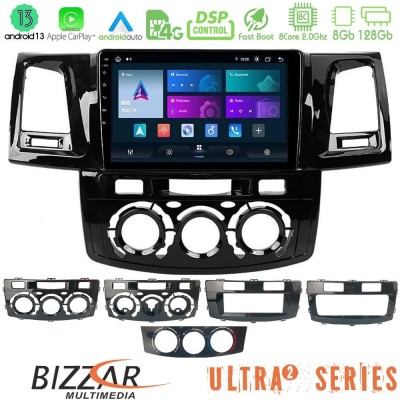 Bizzar G+ Series Toyota Hilux 2007-2016 8core Android14 6+128GB Navigation Multimedia Tablet 9"