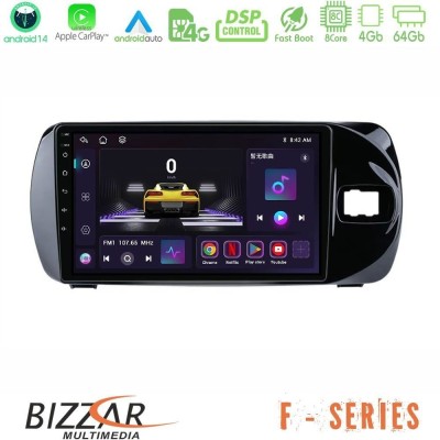 Bizzar G+ Series Toyota Yaris (Vitz) 2015-2020 RHD 8core Android14 6+128GB Navigation Multimedia Tablet 9"