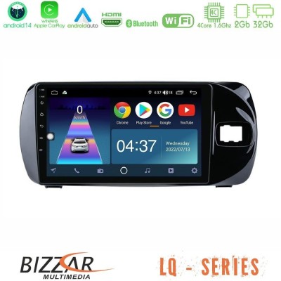 Bizzar G+ Series Toyota Yaris (Vitz) 2015-2020 RHD 8core Android14 6+128GB Navigation Multimedia Tablet 9"