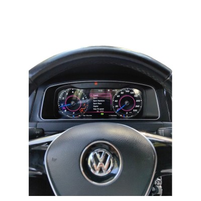 Bizzar Digital Cluster VW GOLF7 | 7.5 Digital HD LCD Instrument Cluster 12.3" με Carplay | HDMI in